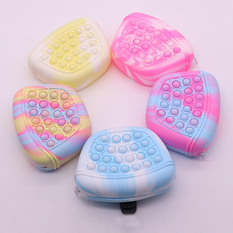 Pet Food Bag Convenient Zipper Closure Silicone Dog Treat Pouch with Fingertip Pressing Games Pet Supplies