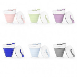 350ml Folding Silicone Cup Food Grade Bpa Free Portable Coffee Mug Outdoors Travel 350ml Folding Silicone Cup Food Grade Bpa Free Portable Coffee Mug Outdoors Travel