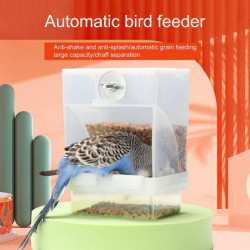 Automatic Bird Feeder with Large Capacity No Mess Anti-Splash And Easy to Use Feeder for Small Birds Automatic Bird Feeder with Large Capacity No Mess Anti-Splash And Easy to Use Feeder for Small Birds
