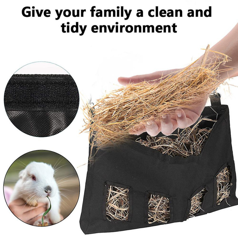 Poche suspendue Feeder Holder Pet Supplies Distributeur d’alimentation Conteneur Hay Bag pour lapin Cochon d’Inde [...]