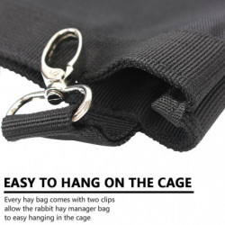 Poche suspendue Feeder Holder Pet Supplies Distributeur d’alimentation Conteneur Hay Bag pour lapin Cochon d’Inde [...]