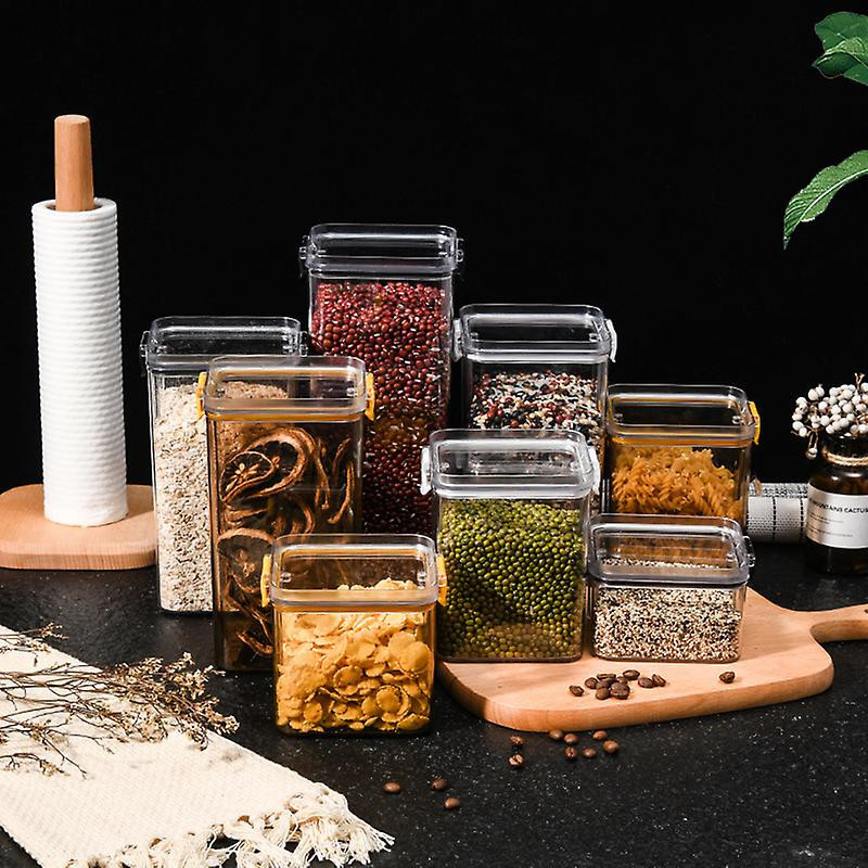 Clear Storage Box With Sealed Lid Large Plastic Leak-proof Food Bins Storage Tank Refrigerator Food