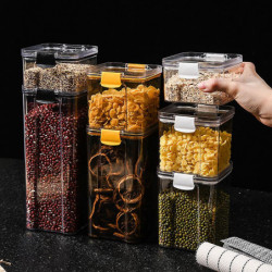 Clear Storage Box With Sealed Lid Large Plastic Leak-proof Food Bins Storage Tank Refrigerator Food Clear Storage Box With Sealed Lid Large Plastic Leak-proof Food Bins Storage Tank Refrigerator Food