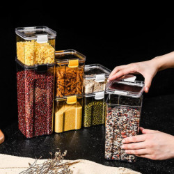 Clear Storage Box With Sealed Lid Large Plastic Leak-proof Food Bins Storage Tank Refrigerator Food Clear Storage Box With Sealed Lid Large Plastic Leak-proof Food Bins Storage Tank Refrigerator Food