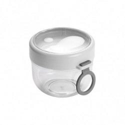20oz Overnight Oat Containers With Lids And Spoons 2pcs, Portable Plastic Yogurt Jars, Leak-proof Large Capacity 20oz Overnight Oat Containers With Lids And Spoons 2pcs, Portable Plastic Yogurt Jars, Leak-proof Large Capacity