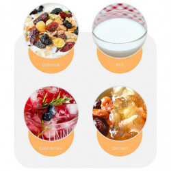 20oz Overnight Oat Containers With Lids And Spoons 2pcs, Portable Plastic Yogurt Jars, Leak-proof Large Capacity 20oz Overnight Oat Containers With Lids And Spoons 2pcs, Portable Plastic Yogurt Jars, Leak-proof Large Capacity