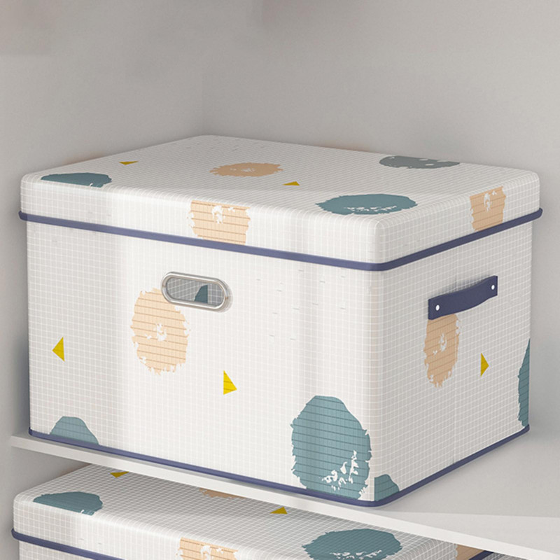 Vêtements pliables Organiser Boîte avec couvercle rabattable Boîte de rangement pour couvertures Vêtements Coudettes