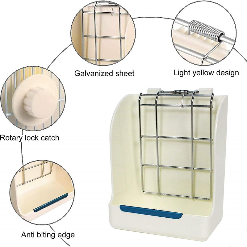 Rabbit Hay Feeder Hutch Accessorywhite-1pcs
