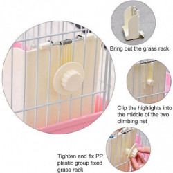 Rabbit Hay Feeder Hutch Accessorywhite-1pcs Rabbit Hay Feeder Hutch Accessorywhite-1pcs