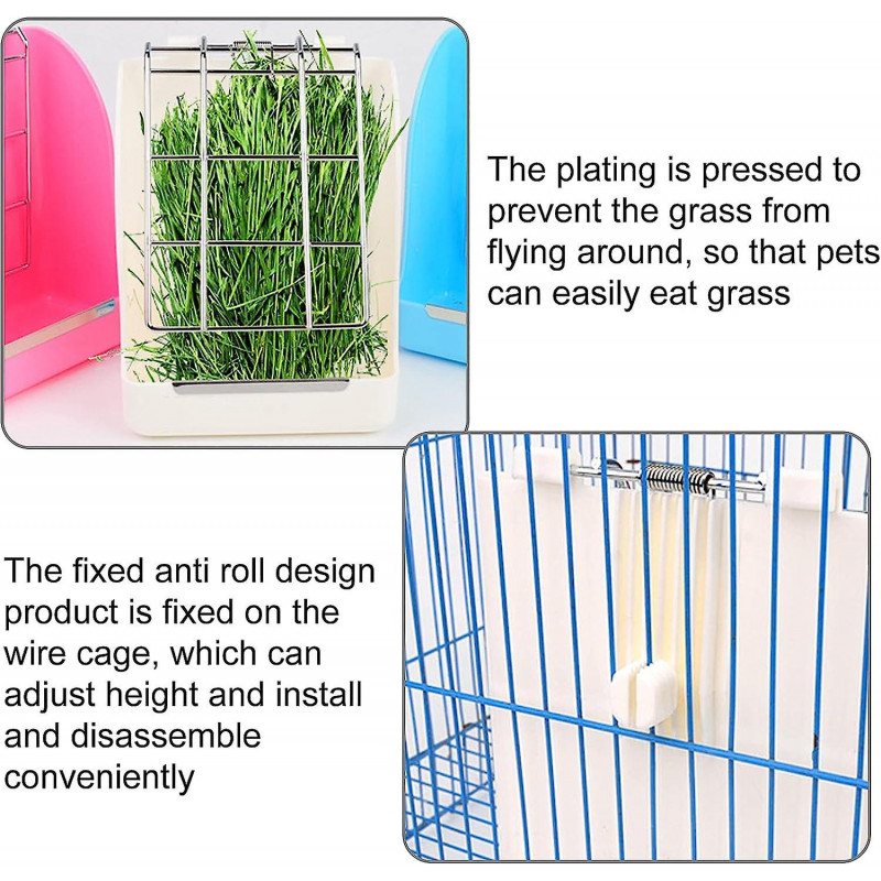 Rabbit Hay Feeder Hutch Accessorywhite-1pcs