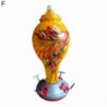 Beautiful Bird Feeder - Bright-colored Glass, Festive Touch, Bird Food Container