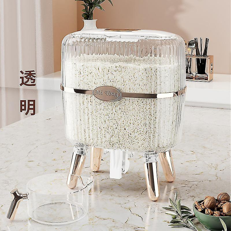 Distributeur de riz 10 kg - récipient étanche à l’humidité avec gobelet doseur