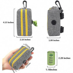 Pet Trash Bag, Dog Trash Bag Storage Bag (purple Double Zipper)