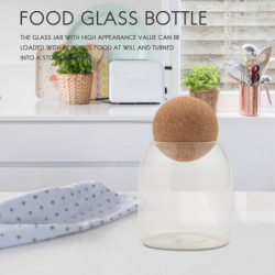 Boule de liège 500ML sans plomb avec couvercle Réservoir de stockage Boîtes de thé scellées Céréales Bocaux de [...]
