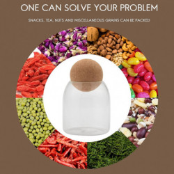 Boule de liège 500ML sans plomb avec couvercle Réservoir de stockage Boîtes de thé scellées Céréales Bocaux de [...]