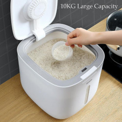 10KG Kitchen Nano Bucket Insect-Proof Moisture-Proof Sealed Rice Cylinder Grain Dog Food Household 10KG Kitchen Nano Bucket Insect-Proof Moisture-Proof Sealed Rice Cylinder Grain Dog Food Household