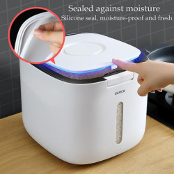 10KG Kitchen Nano Bucket Insect-Proof Moisture-Proof Sealed Rice Cylinder Grain Dog Food Household 10KG Kitchen Nano Bucket Insect-Proof Moisture-Proof Sealed Rice Cylinder Grain Dog Food Household