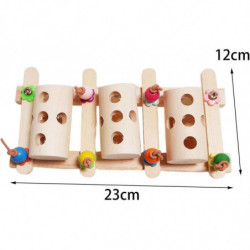 Pet Nut Bucket Toy Wooden Feeding Box Birdcage Food Bowl Food Container Parrot Foraging Toys For Farm Home [...]