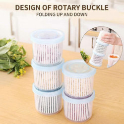 3 Pcs Drain Fresh Box Can Be Spliced and Drained Fresh-Keeping Box, Convenient to Store in the Refr 3 Pcs Drain Fresh Box Can Be Spliced and Drained Fresh-Keeping Box, Convenient to Store in the Refr