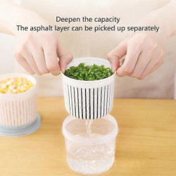 3 Pcs Drain Fresh Box Can Be Spliced and Drained Fresh-Keeping Box, Convenient to Store in the Refr 3 Pcs Drain Fresh Box Can Be Spliced and Drained Fresh-Keeping Box, Convenient to Store in the Refr