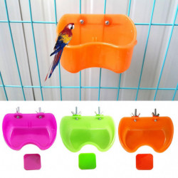 Bird Feeder For Budgerigar Canary Parrot Finches Parakeet Seed Food Container Bird Feeder For Budgerigar Canary Parrot Finches Parakeet Seed Food Container