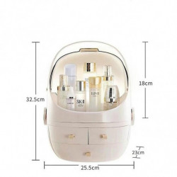 Portable Dust-proof Transparent Round Cosmetic Drawer Type Storage Box Portable Dust-proof Transparent Round Cosmetic Drawer Type Storage Box