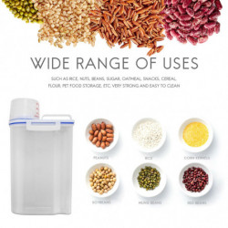 Rice Container Storage - Airtight Dry Food Rice Container Storage Plastic Small Rice Dispenser With Rice Container Storage - Airtight Dry Food Rice Container Storage Plastic Small Rice Dispenser With