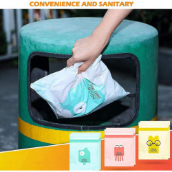 45pcs Easy Stick-on Disposable Car Trash Bags Self-adhesive Leak Proof Vomit Bags(yu-1)