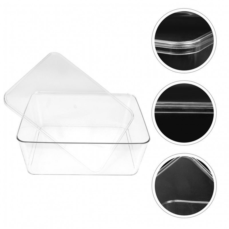 Sinknap Storage Box Good Seal Dustproof Moisture-proof Transparent with Lid Large Capacity Oblong Rice Cereal [...]