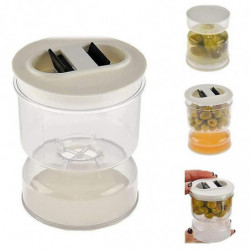 Hourglass Pickle Pot Distributeur humide et sec Hourglass Jar Kitchen Juice Separator Tool Box Haute Qualité Hourglass Pickle Pot Distributeur humide et sec Hourglass Jar Kitchen Juice Separator Tool Box Haute Qualité