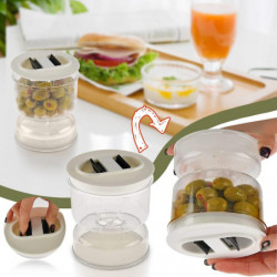 Hourglass Pickle Pot Distributeur humide et sec Hourglass Jar Kitchen Juice Separator Tool Box Haute Qualité Hourglass Pickle Pot Distributeur humide et sec Hourglass Jar Kitchen Juice Separator Tool Box Haute Qualité