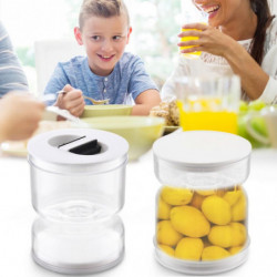 Hourglass Pickle Pot Distributeur humide et sec Hourglass Jar Kitchen Juice Separator Tool Box Haute Qualité Hourglass Pickle Pot Distributeur humide et sec Hourglass Jar Kitchen Juice Separator Tool Box Haute Qualité