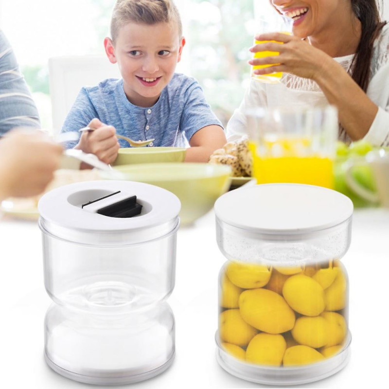 Hourglass Pickle Pot Distributeur humide et sec Hourglass Jar Kitchen Juice Separator Tool Box Haute Qualité