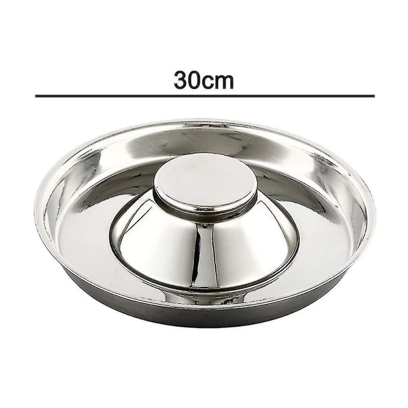 Stainless Steel Dog Bowl Hammered Puppy Litter Food Feeding Weaning