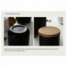 Whole Grain Storage Box Kitchen Storage Jar Food Sealed Jar,black S