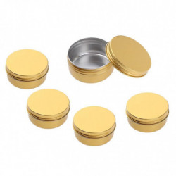 15pcs Empty Makeup Aluminium Pot Jar Tin Lip Balm Container Storage Box 50ml 15pcs Empty Makeup Aluminium Pot Jar Tin Lip Balm Container Storage Box 50ml