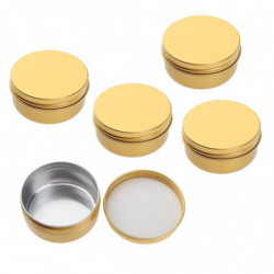 15pcs Empty Makeup Aluminium Pot Jar Tin Lip Balm Container Storage Box 50ml 15pcs Empty Makeup Aluminium Pot Jar Tin Lip Balm Container Storage Box 50ml