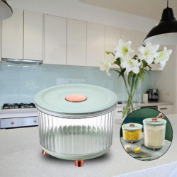 Insect-proof Food Sealed Grain Container Pet Food Container Rice Storage Box Green 5kg Insect-proof Food Sealed Grain Container Pet Food Container Rice Storage Box Green 5kg