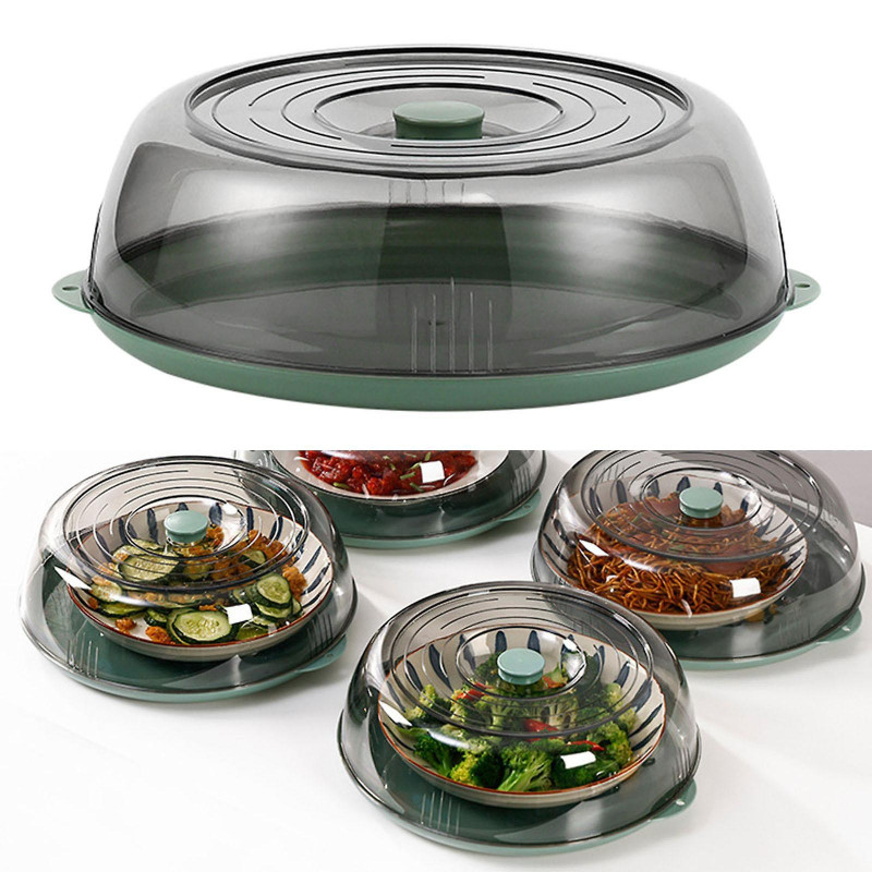 Bpa Free Plastic Splash Guard Cooker Lid Dust-proof For Party Home Food