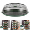 Bpa Free Plastic Splash Guard Cooker Lid Dust-proof For Party Home Food