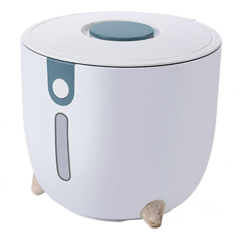 5kg Insect Proof Rice Storage Sealed Container Dry Food Airtight Bucket Blue