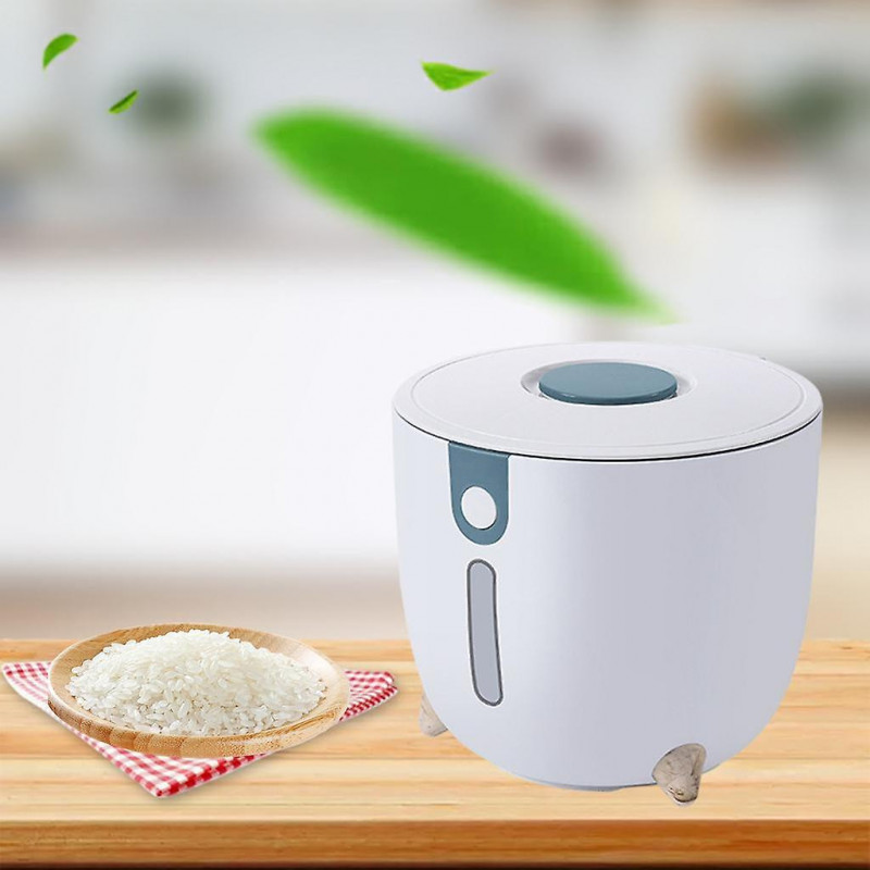 5kg Insect Proof Rice Storage Sealed Container Dry Food Airtight Bucket Blue