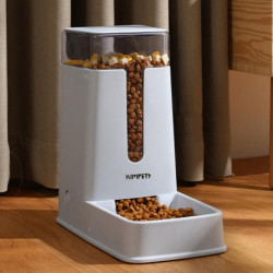 Pet Automatic Feeder Cat Dispenser Container For Cat Food Feeder Gray Pet Automatic Feeder Cat Dispenser Container For Cat Food Feeder Gray