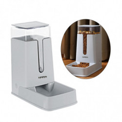 Pet Automatic Feeder Cat Dispenser Container For Cat Food Feeder Gray Pet Automatic Feeder Cat Dispenser Container For Cat Food Feeder Gray