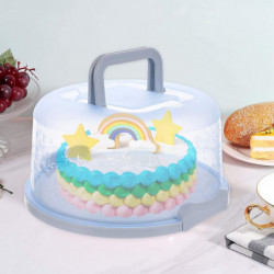 8 pouces rond porte-gâteau en plastique avec couvercles à dôme poignée étui de stockage des aliments 8 pouces rond porte-gâteau en plastique avec couvercles à dôme poignée étui de stockage des aliments