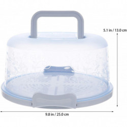 8 pouces rond porte-gâteau en plastique avec couvercles à dôme poignée étui de stockage des aliments 8 pouces rond porte-gâteau en plastique avec couvercles à dôme poignée étui de stockage des aliments