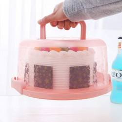 8 pouces rond porte-gâteau en plastique avec couvercles à dôme poignée étui de stockage des aliments 8 pouces rond porte-gâteau en plastique avec couvercles à dôme poignée étui de stockage des aliments