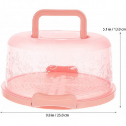8 pouces rond porte-gâteau en plastique avec couvercles à dôme poignée étui de stockage des aliments 8 pouces rond porte-gâteau en plastique avec couvercles à dôme poignée étui de stockage des aliments