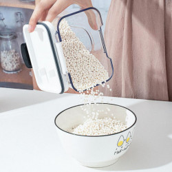 Flip-Top Multifunctional Storage Box Waterproof Snack Sealing Container for Kitchen Pantrys