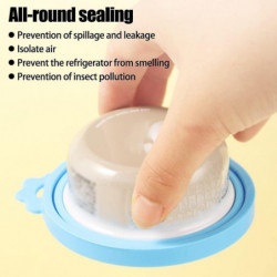 3pcs Cat Food Can Covers Lids,silicone Tin Lids Can W/ 3 Cat Food Spoons Fit 3 Standard Size Cat Dog Food Toppers